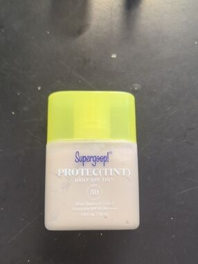 Supergoop! Tinted Daily SPF Bottle with Lime-Green Cap